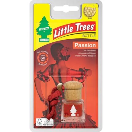خوشبو کننده آویز خودرو لیتل تریز شیشه ای 3 میل رایحه عطری Little Trees Passio