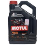 برای تصویر محصول، متن جایگزین مناسب: **روغن موتور موتول 7100 10W-40 فول سنتتیک حجم 4 لیتر اصلی**