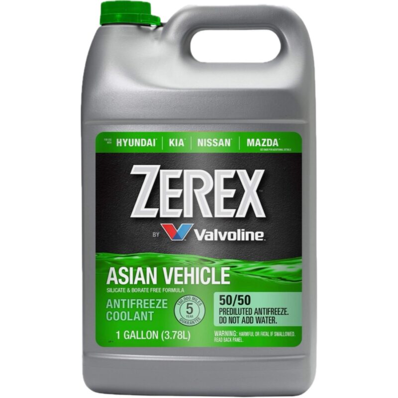 ضد یخ سبز والوالین Zerex – فرمول بدون سیلیکات و بورات، مناسب خودروهای آسیایی