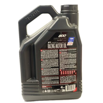 روغن موتور مسابقه‌ای دو زمانه موتول MOTUL 800 2T حجم 4 لیتر