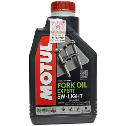 روغن فورک و کمک‌فنر موتورسیکلت Motul Fork Oil Factory Line Light 5W حجم ۱ لیتر