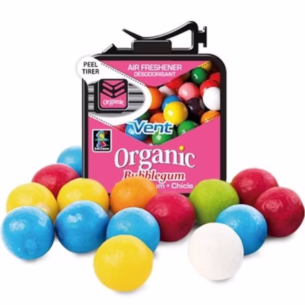 خوشبو کننده دریچه کولر و بخاری خودرو L&D Organic Vent رایحه Bubble Gum (آدامس بادکنکی) با گیره نصب روی دریچه تهویه
