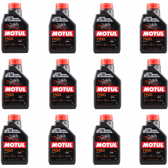روغن موتور موتول Motul 7100 10W-40 4T مدل 2026 ساخت فرانسه، بسته ۱۲ عددی یک لیتری (۱۲ لیتر) روغن موتور موتول Motul 7100 10W-40 4T مدل 2026 ساخت فرانسه، بسته ۱۲ عددی یک لیتری، روغن موتور موتورسیکلت چهارزمانه، روغن موتور موتول 7100 قرمز، Motul 7100 Motorcycle Oil 12x1L